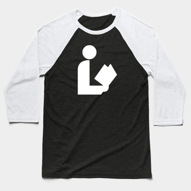 National Library Symbol Baseball T-Shirt by GloopTrekker